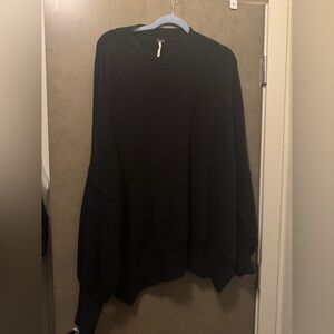 Women's Free People Black Easy Street Knit Sweater